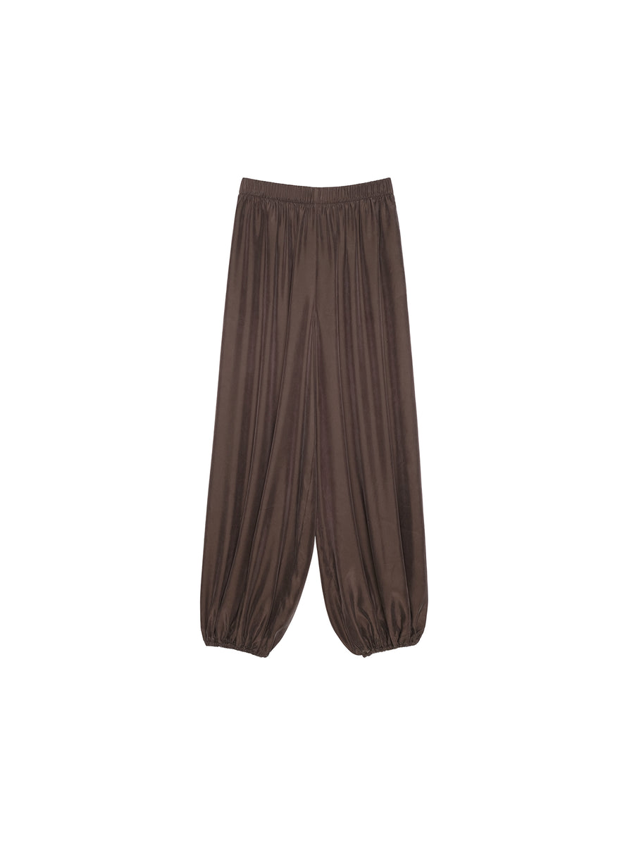 Sandwashed Cupro Lantern Pants, view 2