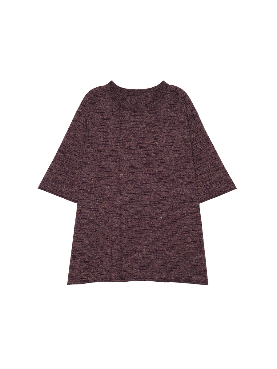 Linen Blend Knit Tee & A-Line Skirt, view 7