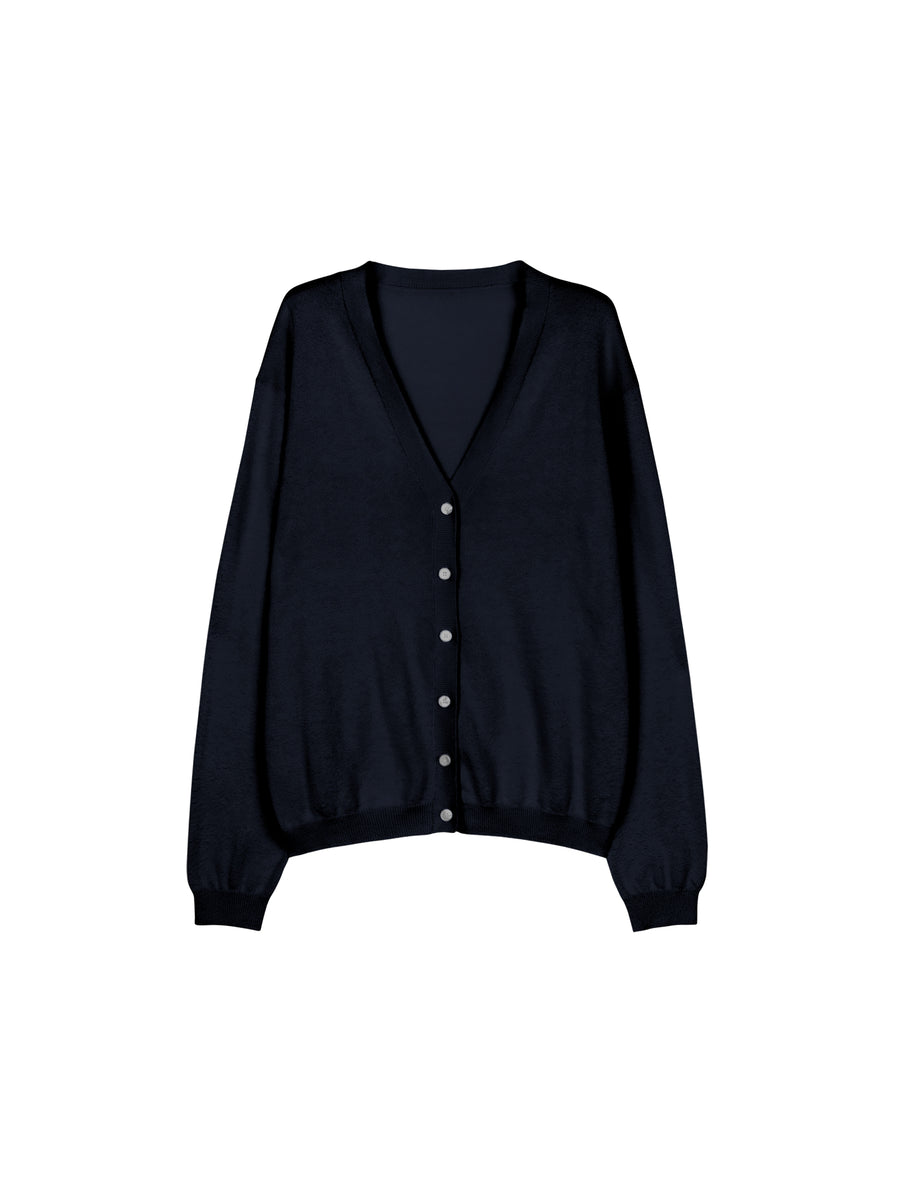 Brushed Cotton Knit Tee, Long Sleeve Tee & Cardigan, view 12