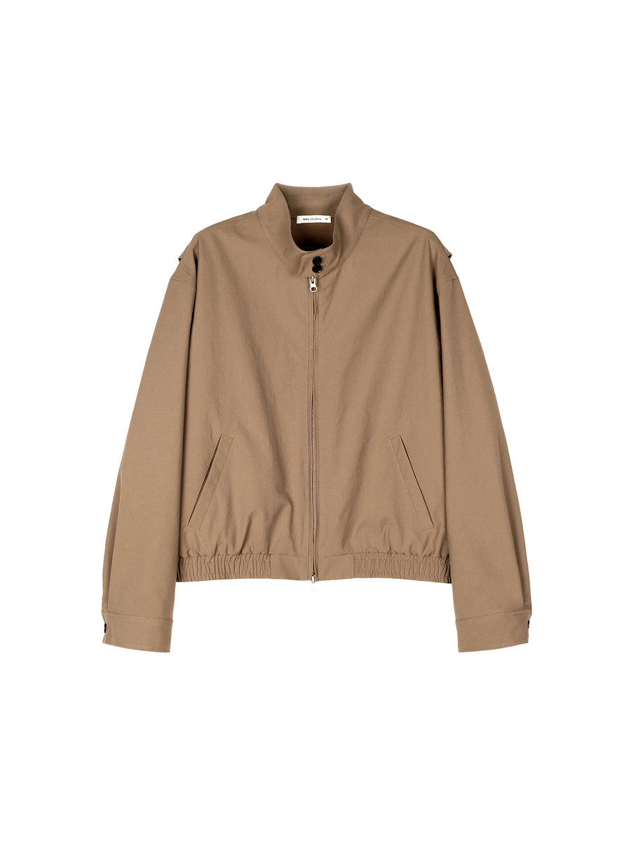 Oxford-Texture Harrington Jacket, view 7