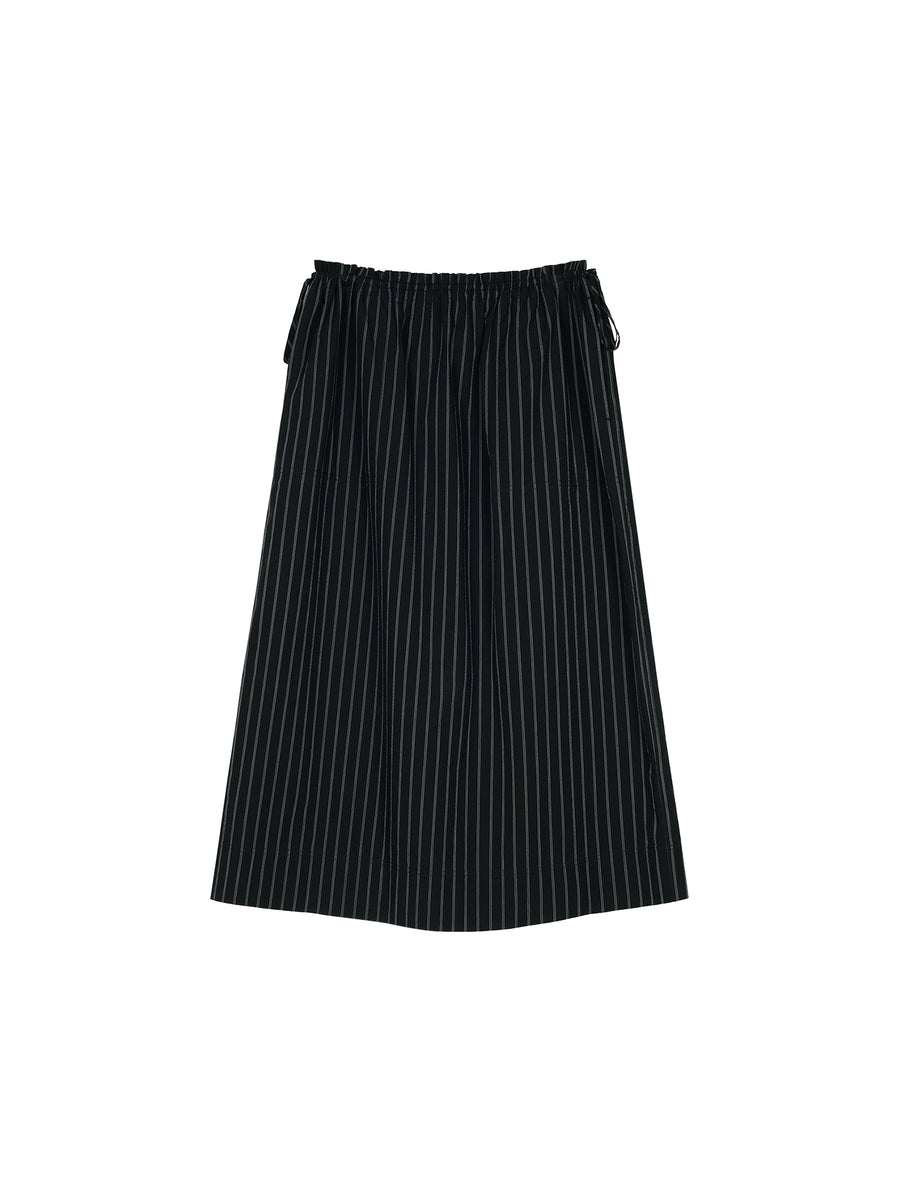 Cotton Striped Maxi Skirt, view 7