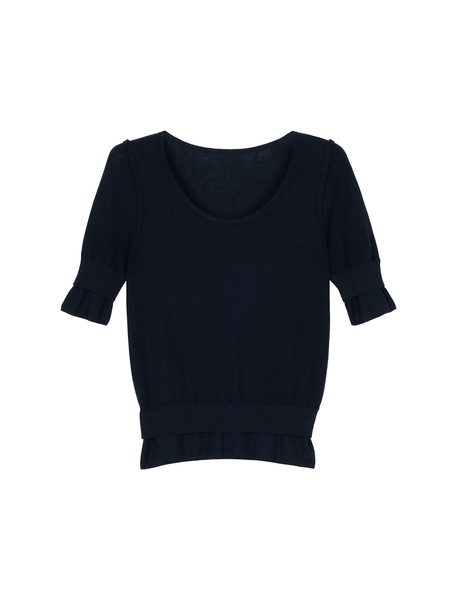 Cotton Knit Top, view 7