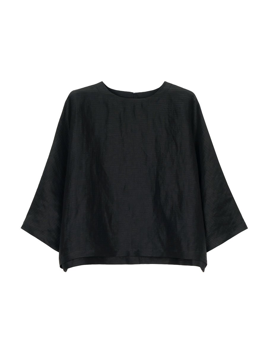 Linen Silk Blouse & Scarf, view 9