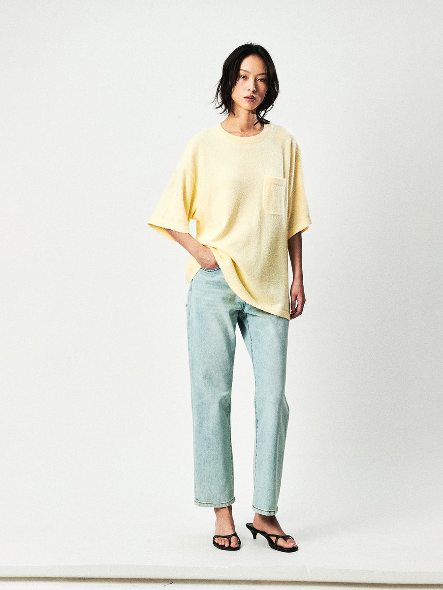 Brushed Cotton Knit Tee, Long Sleeve Tee & Cardigan, view 9