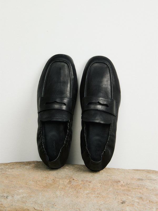 Italian Calfskin Loafers | Hand-Burnished Vintage Finish | Leather Lined | Women Shoes | MRS Studios