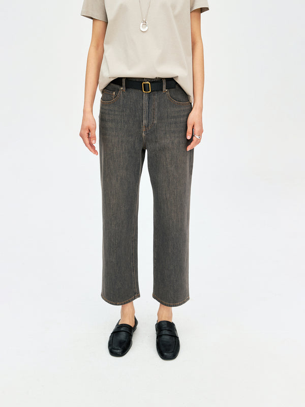 Soft Stretch Eco Tencel Denim Jeans | Relaxed Straight Cropped 9/10 Fit | MRS Studios MRS Studios