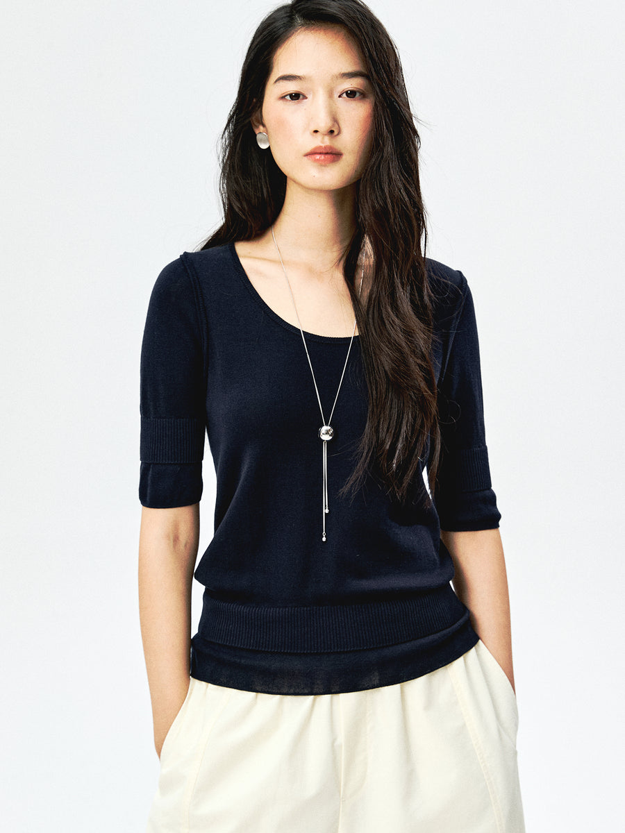Cotton Knit Top
