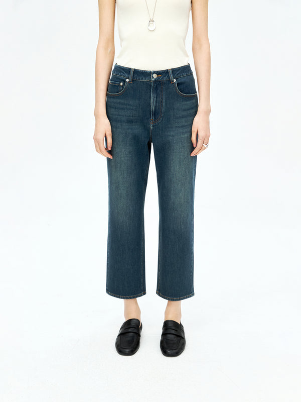 High-Stretch Fleece-Lined Skinny Jeans | Soft Comfort Denim | Cropped Slim Fit | Women Jeans | MRS Studios