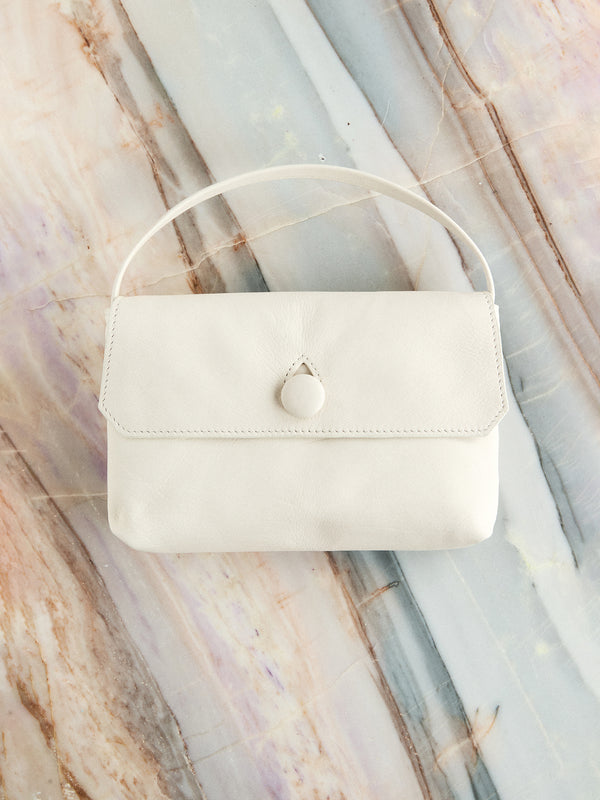 Natural Grain Calfskin Sally Bag | Mini Top Handle | Refined Everyday Carry | Women Bag | MRS Studios