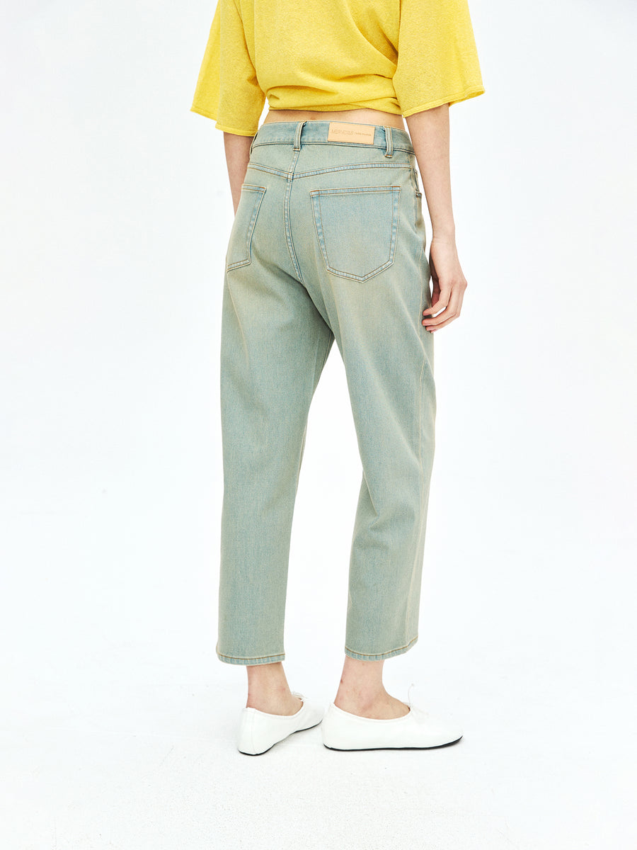 Volcanic Sand Baguette Jeans, view 3