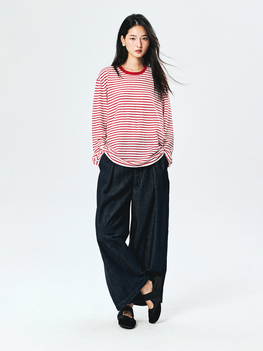 Linen-Cotton Knit Overshirt, view 4