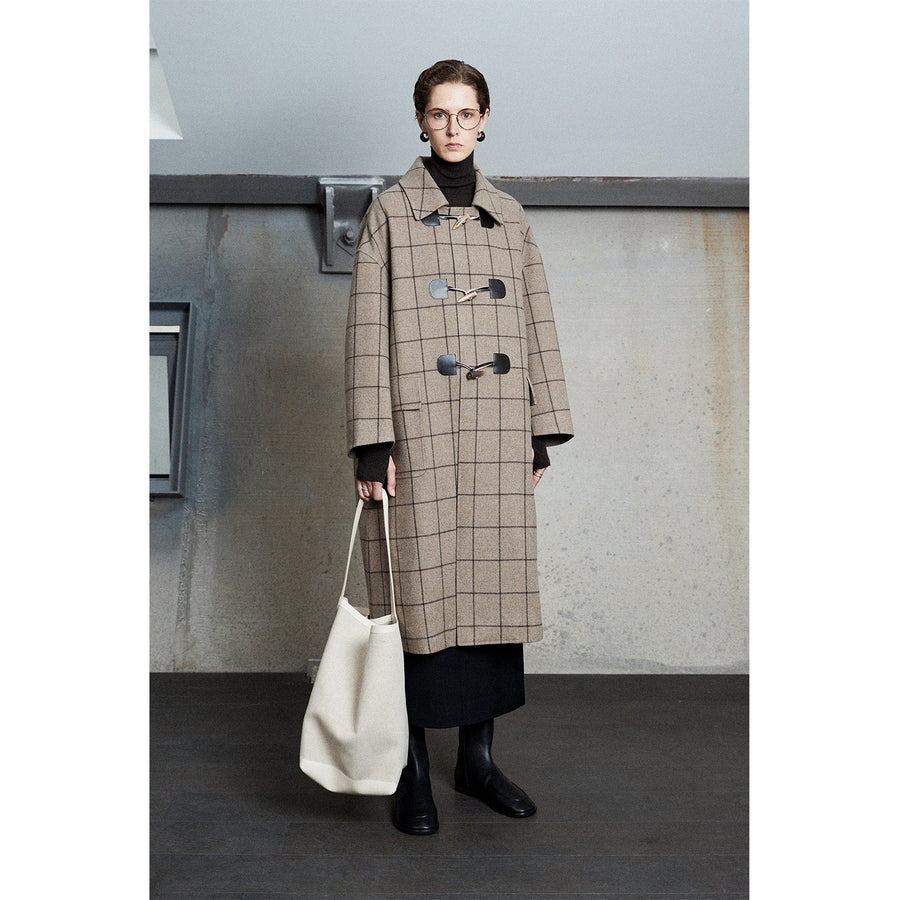 H-Line Wool Duffle Coat, view 9
