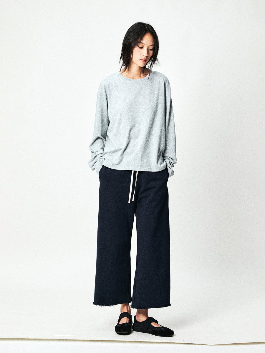 Lyocell Cotton Long Sleeve T-Shirt, view 5
