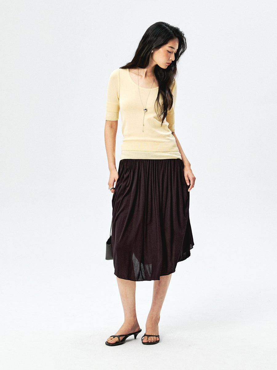 Cotton Knit Top, view 3