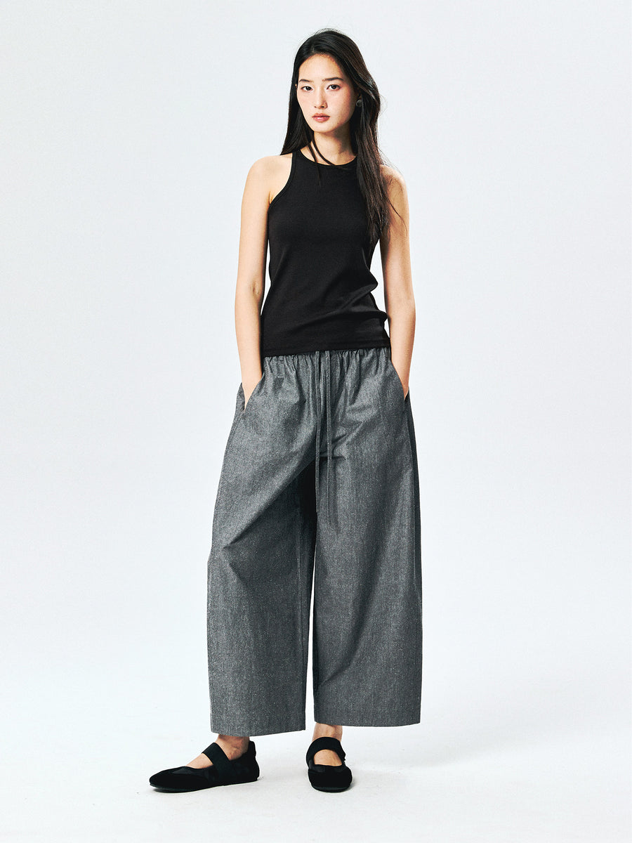 Pima Cotton & Silk Balloon Pants, view 4