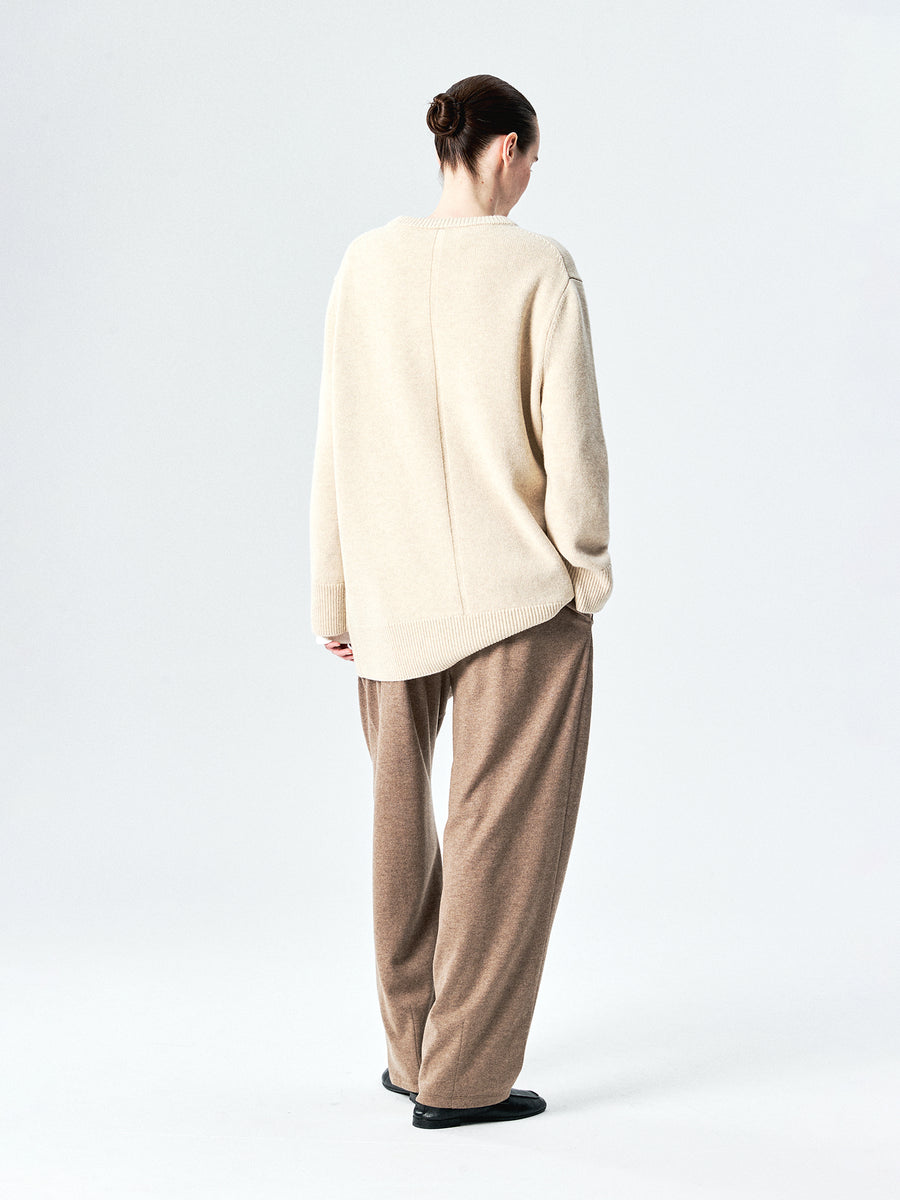Consinee Wool Cashmere Oversized Sweater, view 3