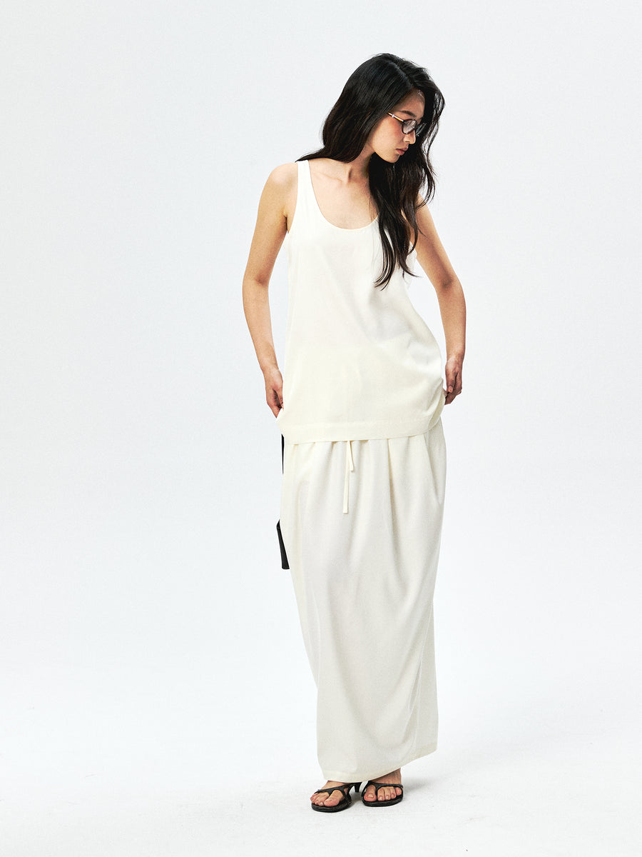 Cupro Camisole & Balloon Skirt, view 3