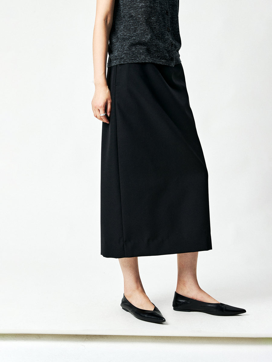 Wool Mulberry Silk Pencil Skirt