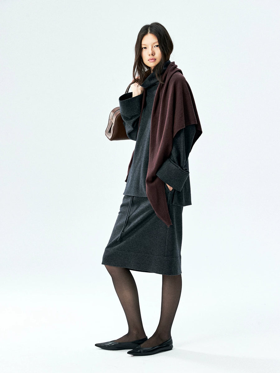 Superfine Merino Wool Triangle Scarf, view 3