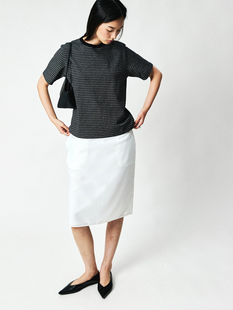 Japanese Heavyweight Jersey Striped Tee, view 4