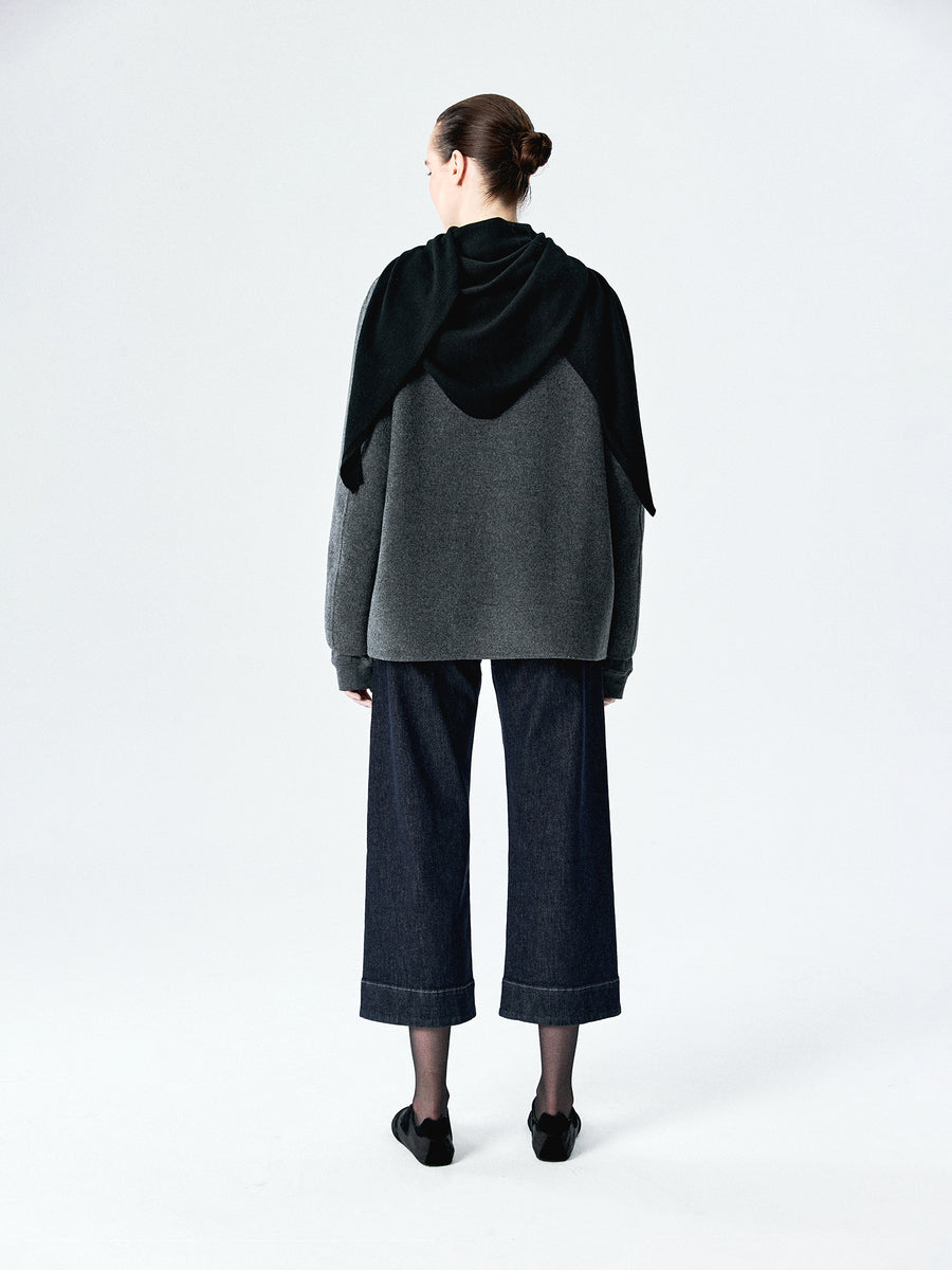 Superfine Merino Wool Triangle Scarf, view 7