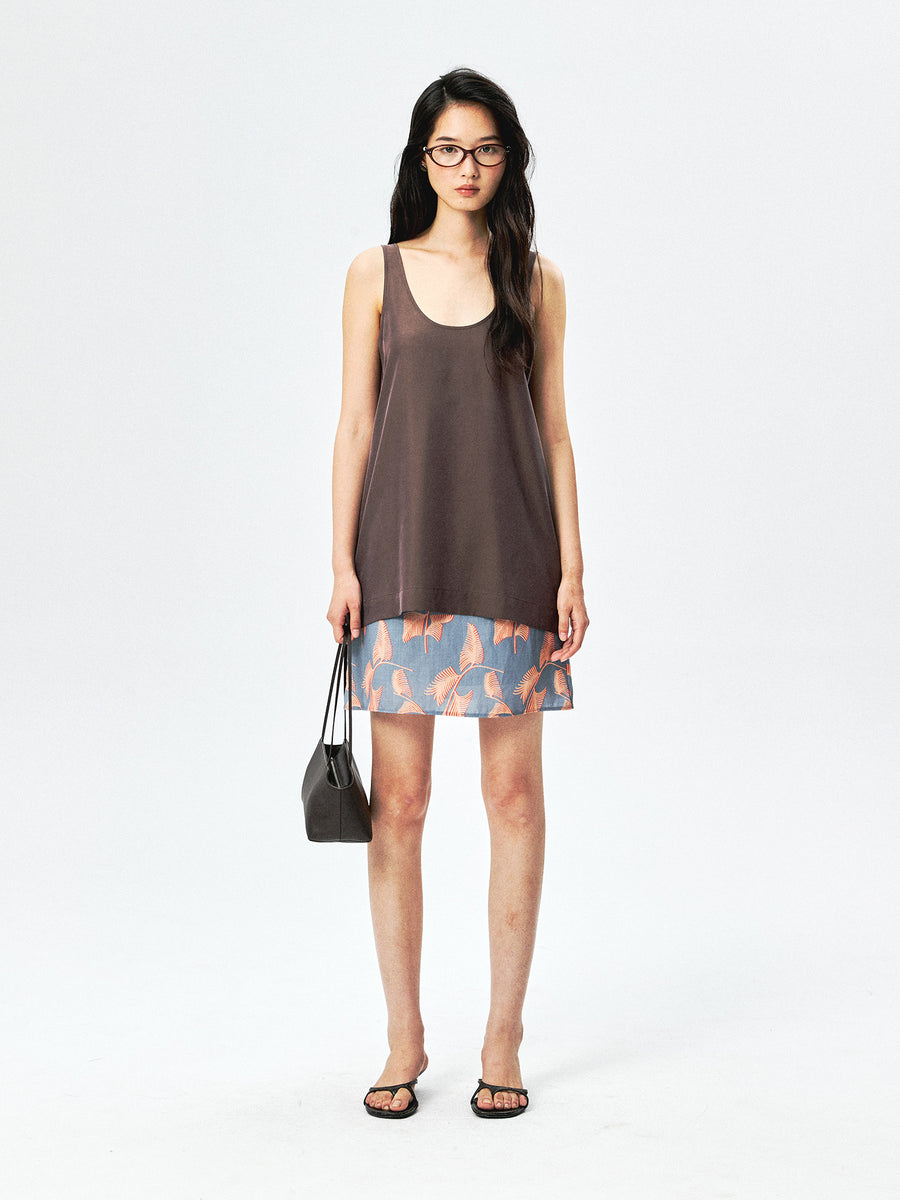 Cupro Camisole & Balloon Skirt, view 5