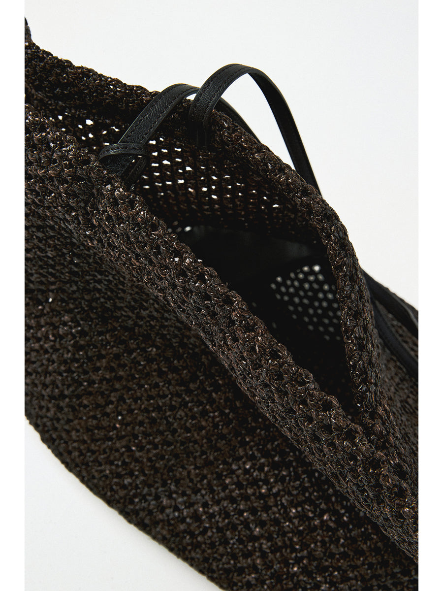 Hand-Woven Straw Tote, view 6