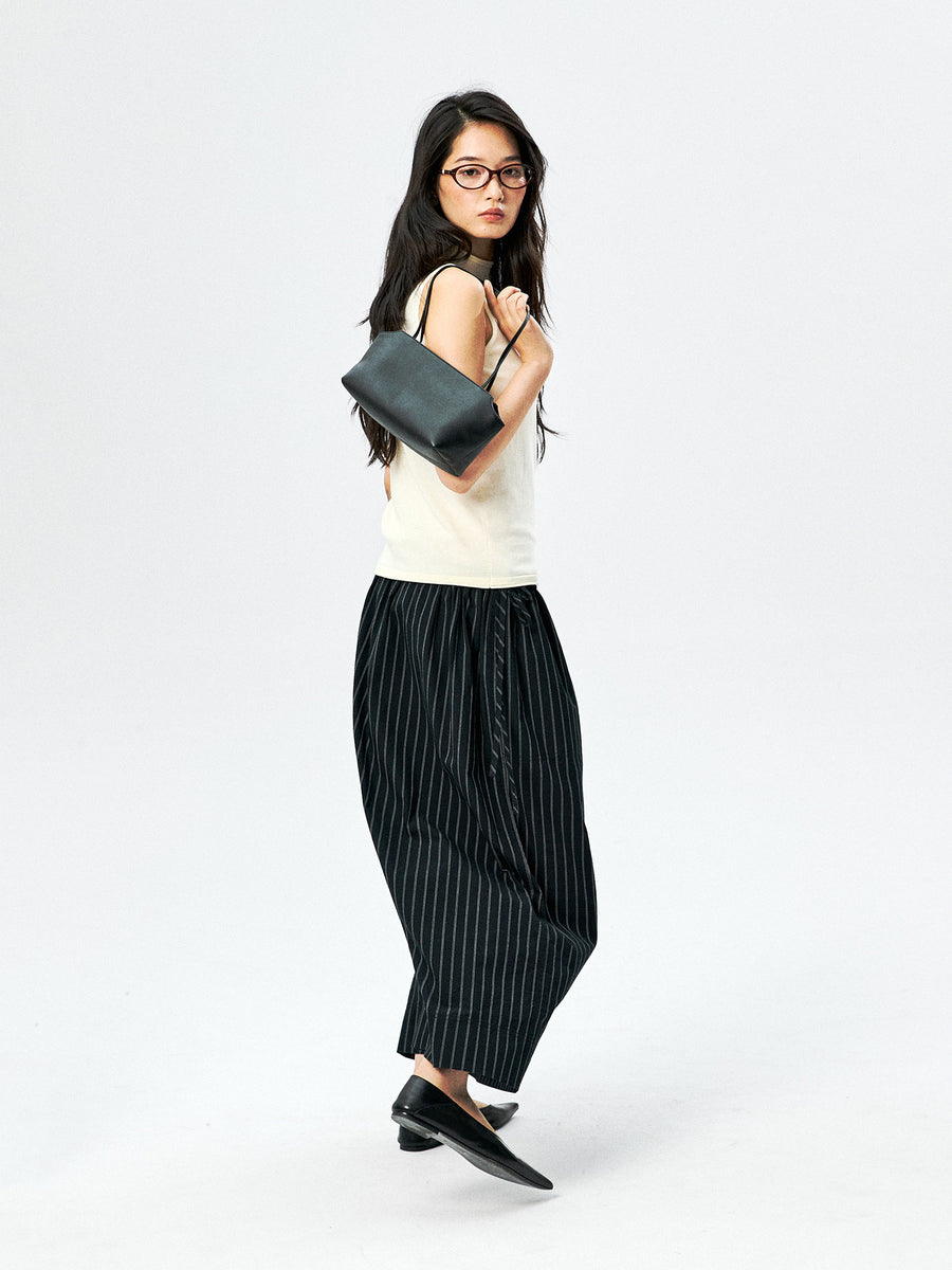 Cotton Striped Maxi Skirt, view 6