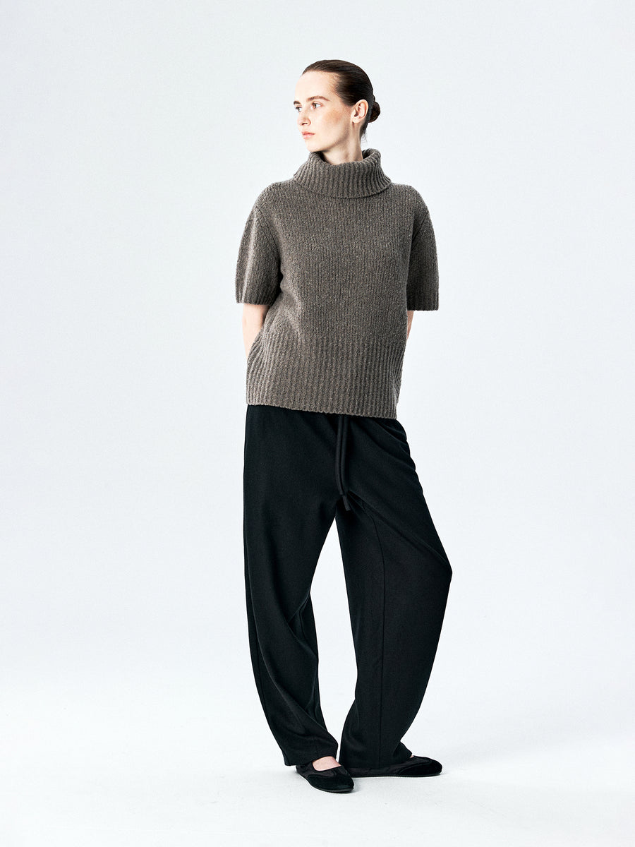 Superfine Merino Knit Drawstring Pants, view 6