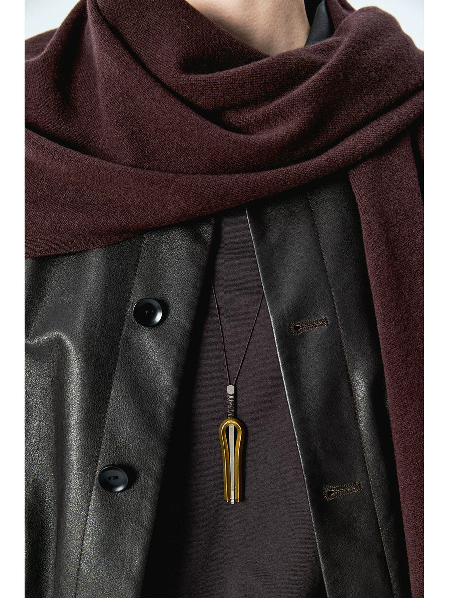 Brass Jaw Harp Pendant Necklace, view 4