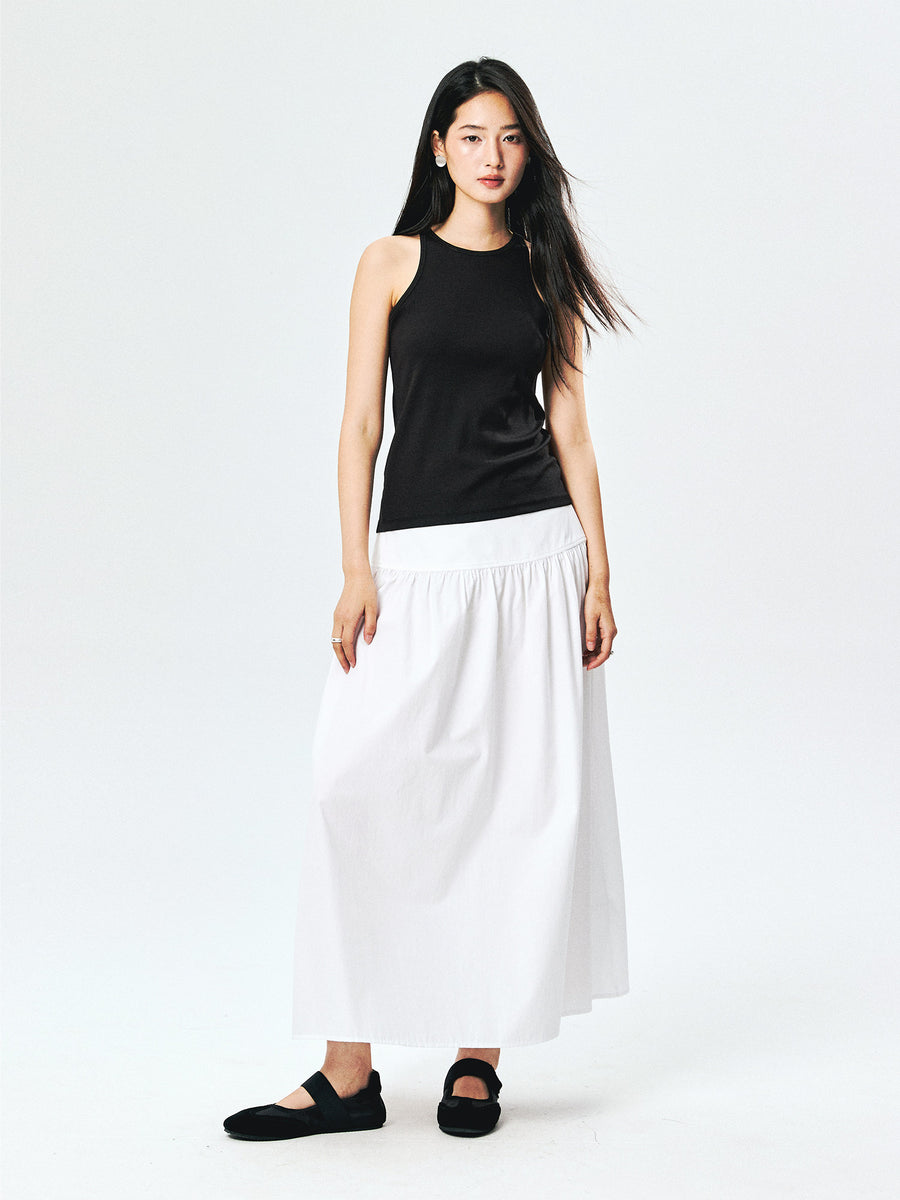 Cotton-Silk Racerback Tank, view 8