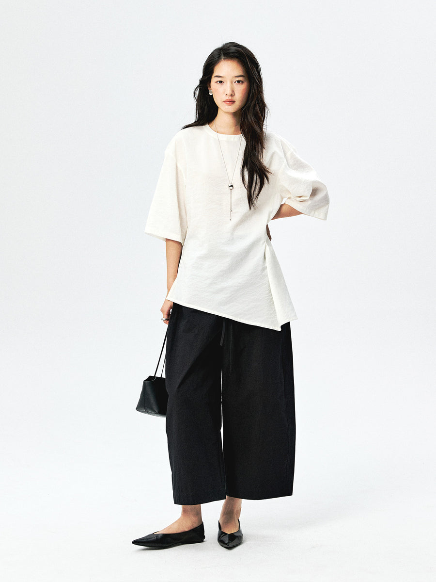 Sandwashed Silk Blend Top, view 6