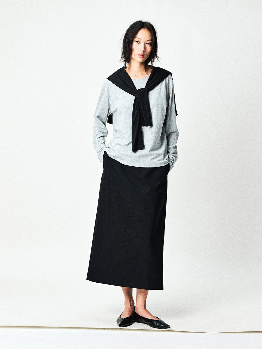 Lyocell Cotton Long Sleeve T-Shirt, view 7