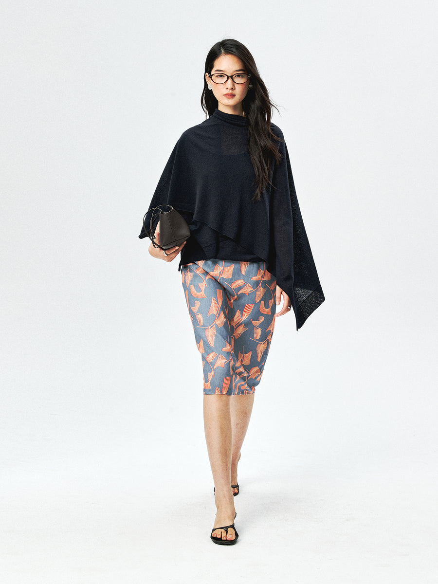 Linen Blend Camisole, Skirt & Shawl, view 7