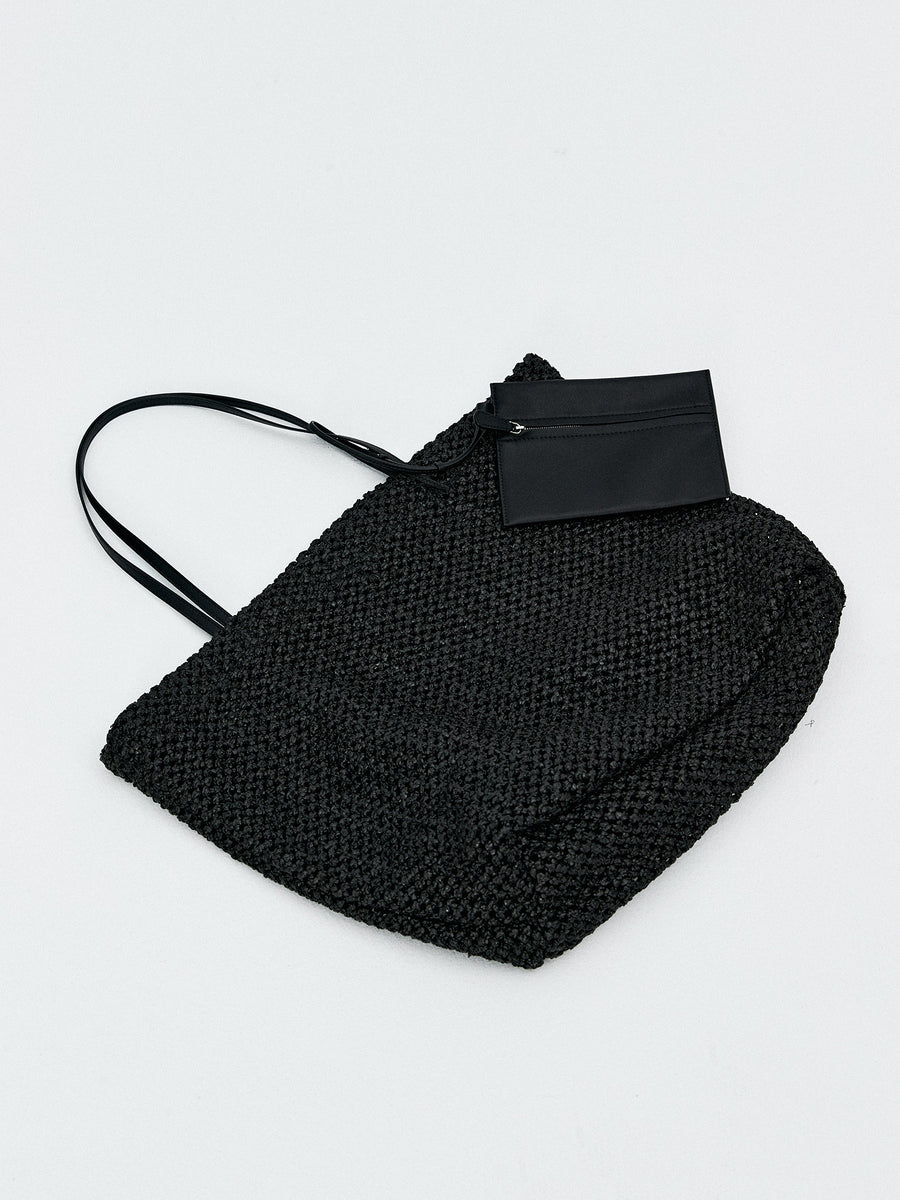 Hand-Woven Straw Tote, view 11