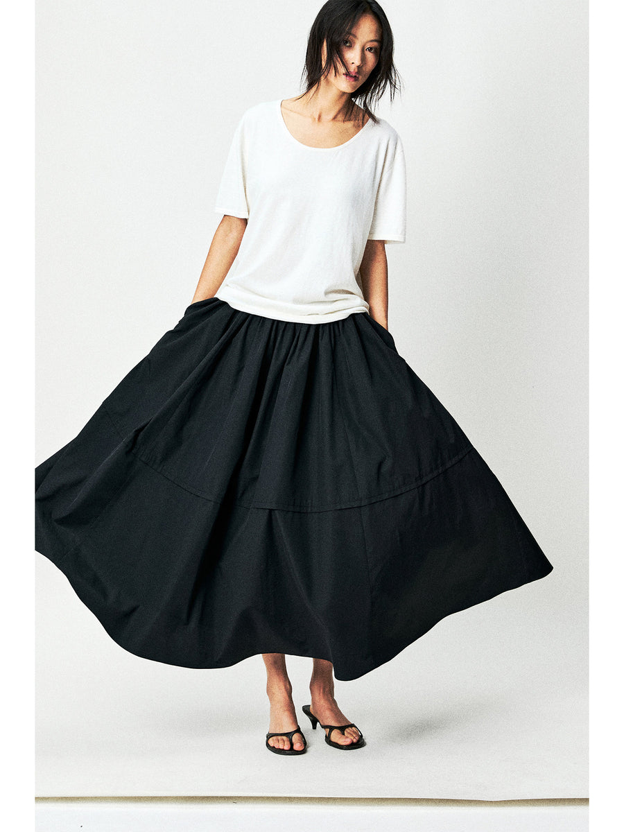 Japanese Silk Blend Taffeta Dress & Skirt, view 6