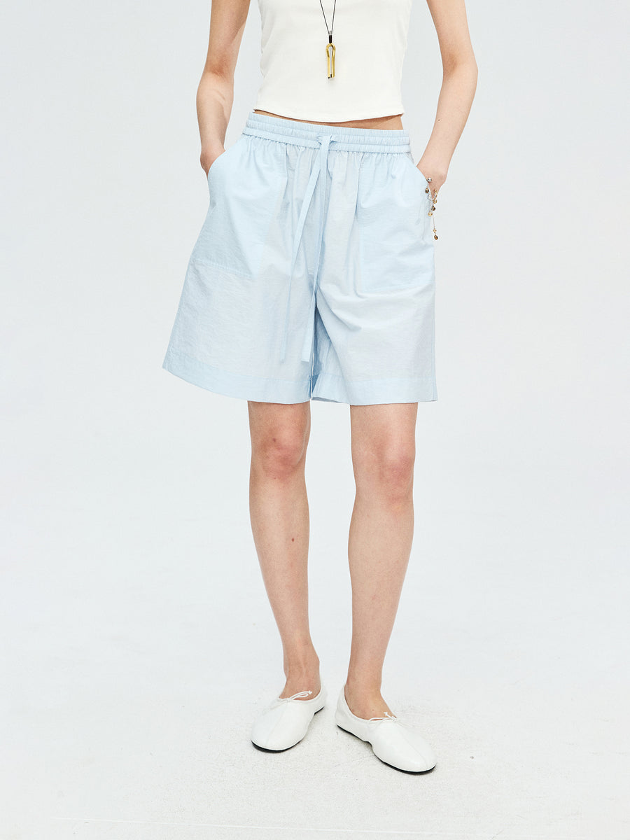Korean Cotton Cuban Collar Shirt & Shorts Set, view 9
