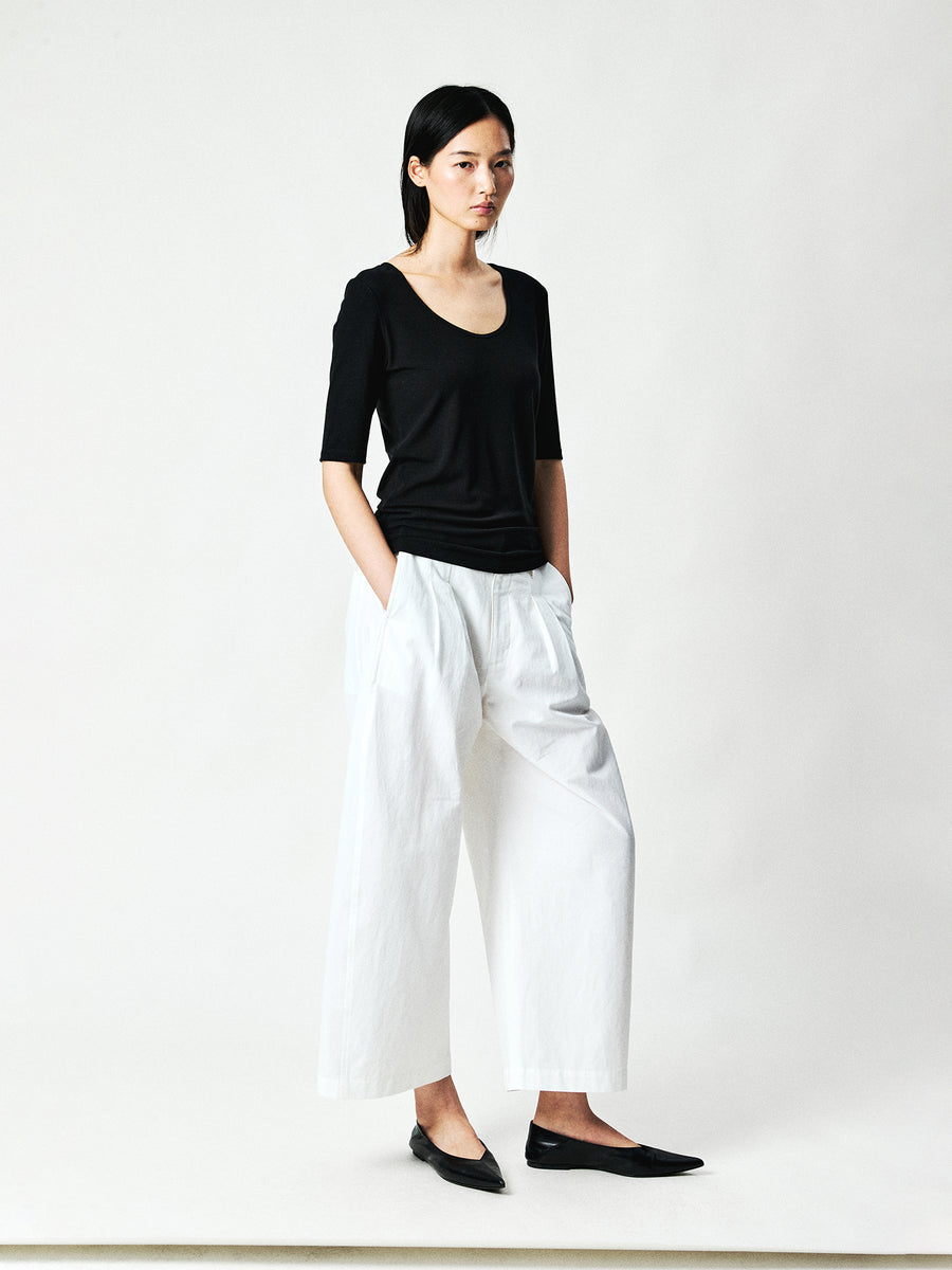 Cotton Hemp Cocoon Trousers, view 5