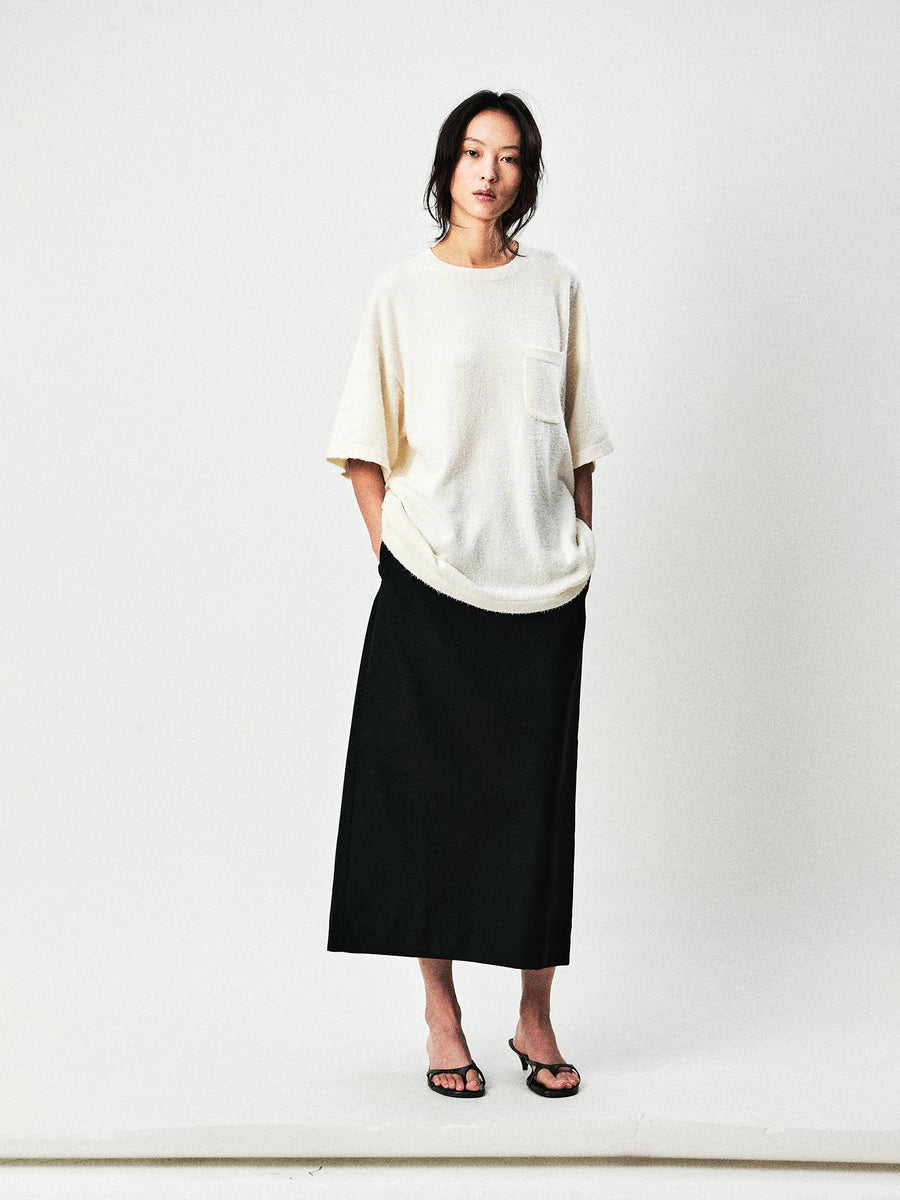 Brushed Cotton Knit Tee, Long Sleeve Tee & Cardigan, view 11