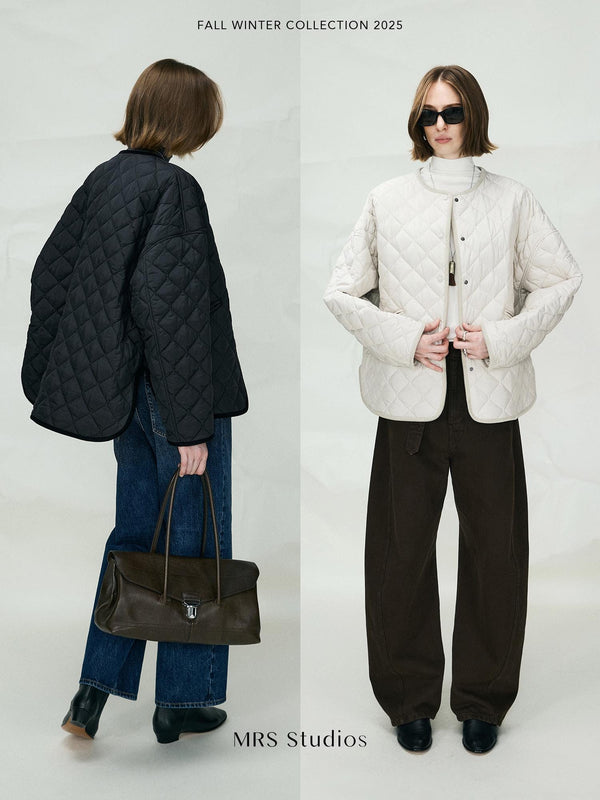 Japanese 50D Taftan Quilted Jacket | Super Lightweight Warm Outerwear | Water-Resistant | Women Jacket | MRS Studios