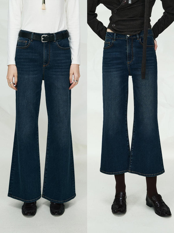 Bossa Vintage Flared Denim Pants | Türkiye Fabric | Slight Stretch Long and 8.5-Length | MRS Studios
