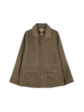 Reversible Nylon Utility Jacket | Japanese Plaid Cotton Reverse | Two-Way Workwear Design | Women Jacket | MRS Studios