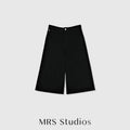 Fleece-Backed Denim A-Line Cropped Jeans | Eco Heat-Locking Weave | 7/10 Wide Leg | Women Jeans | MRS Studios