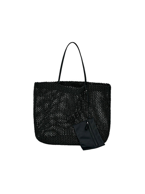 加新色）Hand-Woven Straw Tote | Lambskin Lining | Brass Hardware | Women Bag | MRS Studios