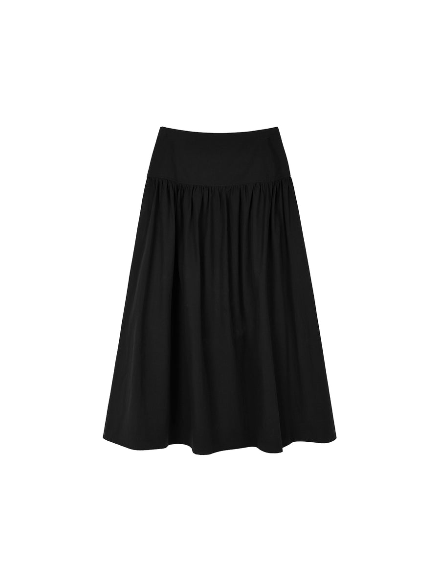 Japanese Omi Cotton Midi Skirt, view 7