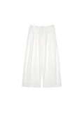 Cotton Hemp Cocoon Trousers | Box-Pleat Front Detail | Cropped 9/10 Length | Women Pants | MRS Studios