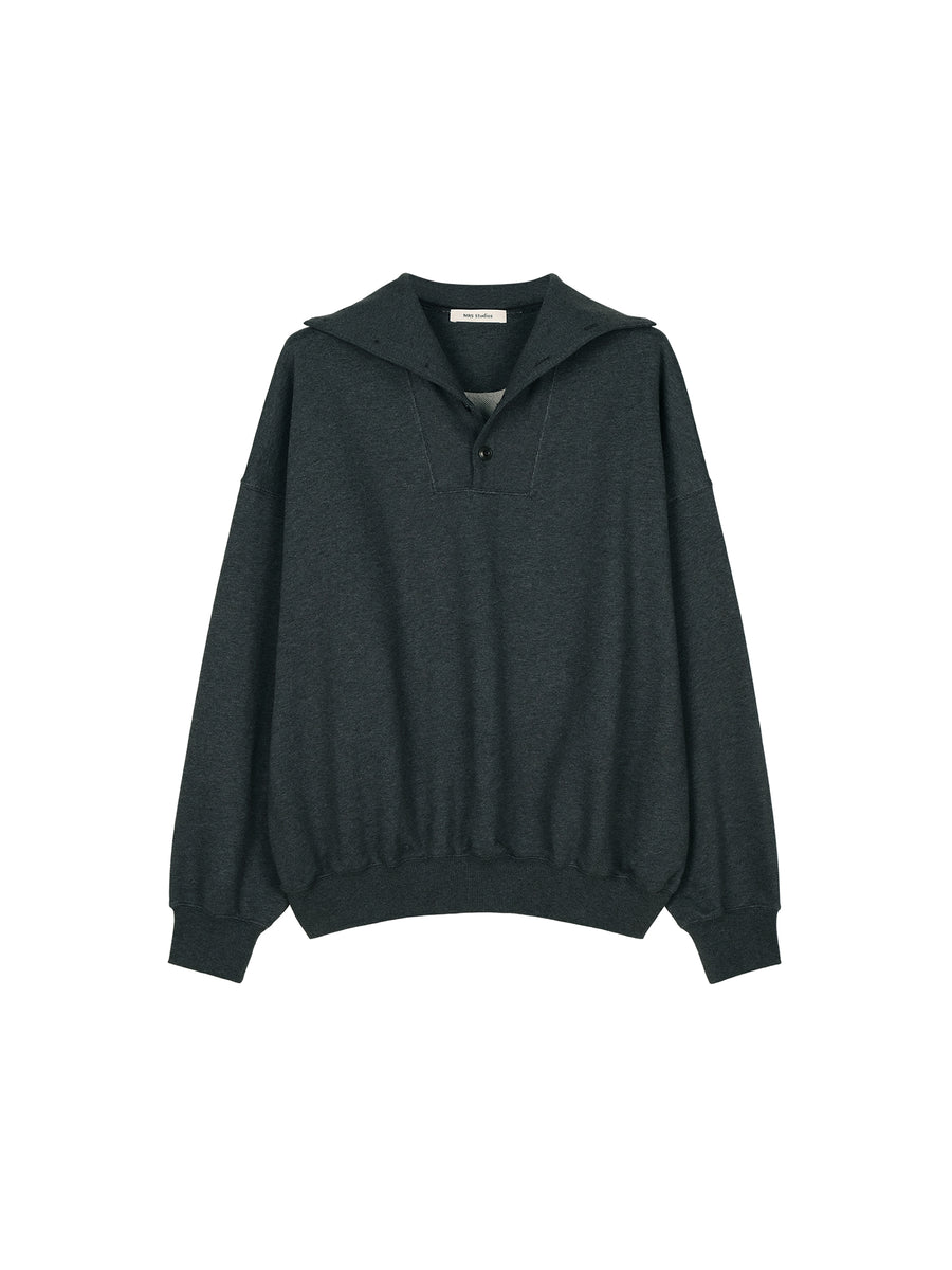 Long-Staple Cotton Loopback Sweatshirt, view 8