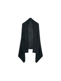 Wool Silk Hemp Knit Shawl | Oversized Wrap Width | Three-Ply Reinforced Edges | Women Accessories | MRS Studios