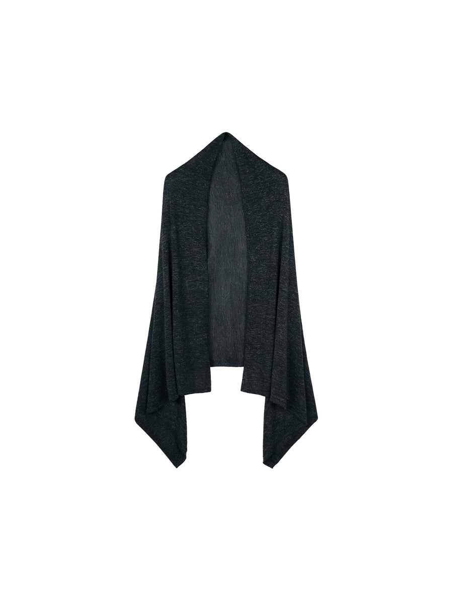 Wool Silk Hemp Knit Shawl, view 6