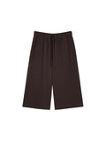 Cotton Hemp Cropped Trousers | Drawstring Elastic Waist | Slow-Tumbled Texture | Women Pants | MRS Studios